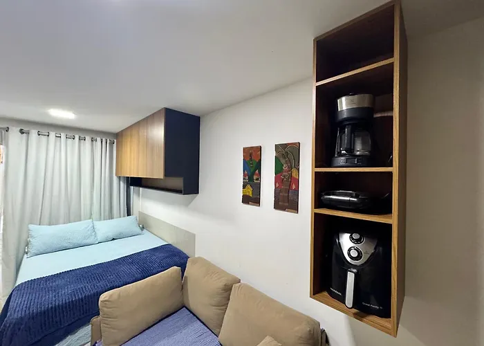 Flat com Hidromassagem Privativa no Centro De - Sol e Mar Residence